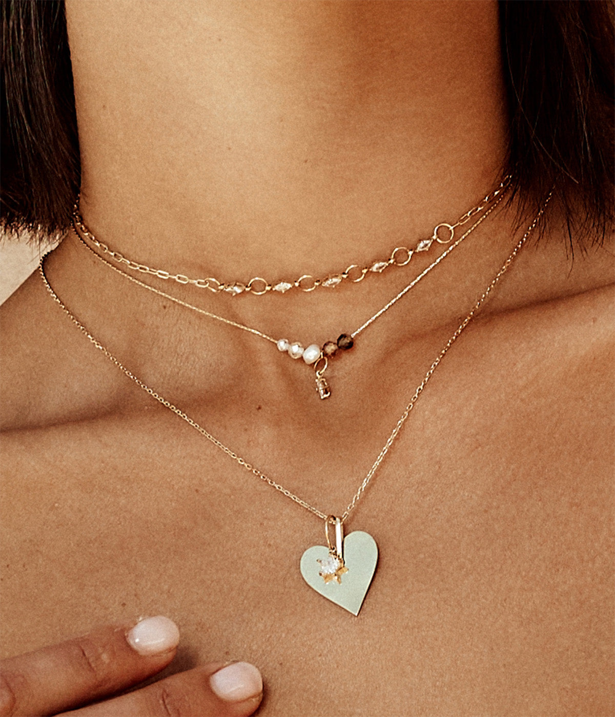 Collier Deneba (Acier doré)