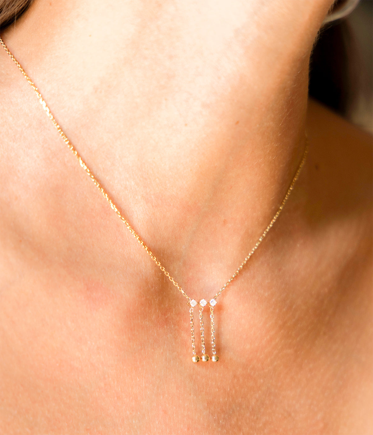 Collier Poseidon (Acier doré)
