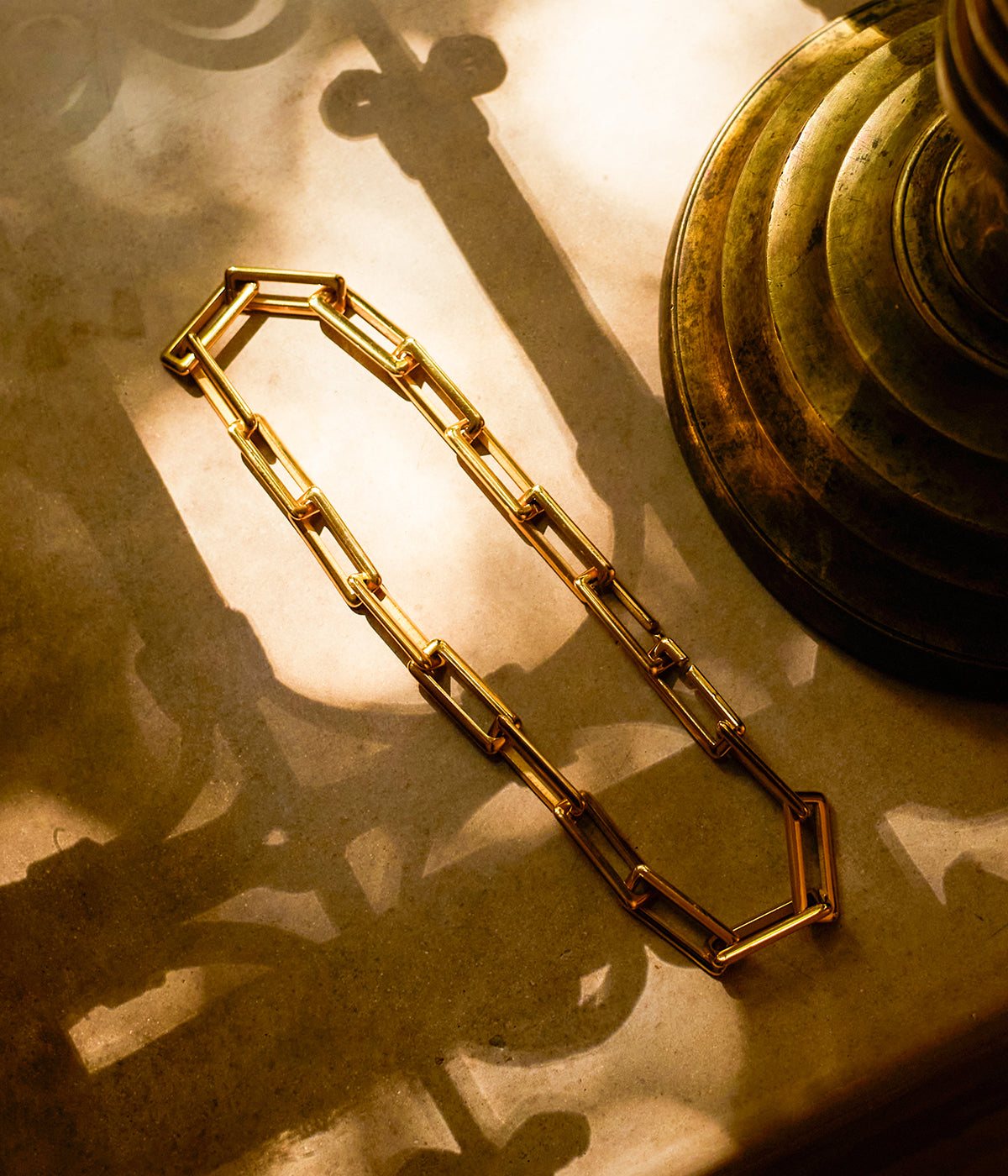 Collier Nymphe (Acier doré)