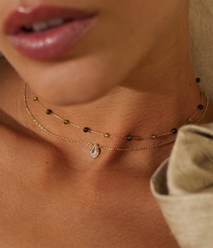 Collier Hinaku (Acier doré)