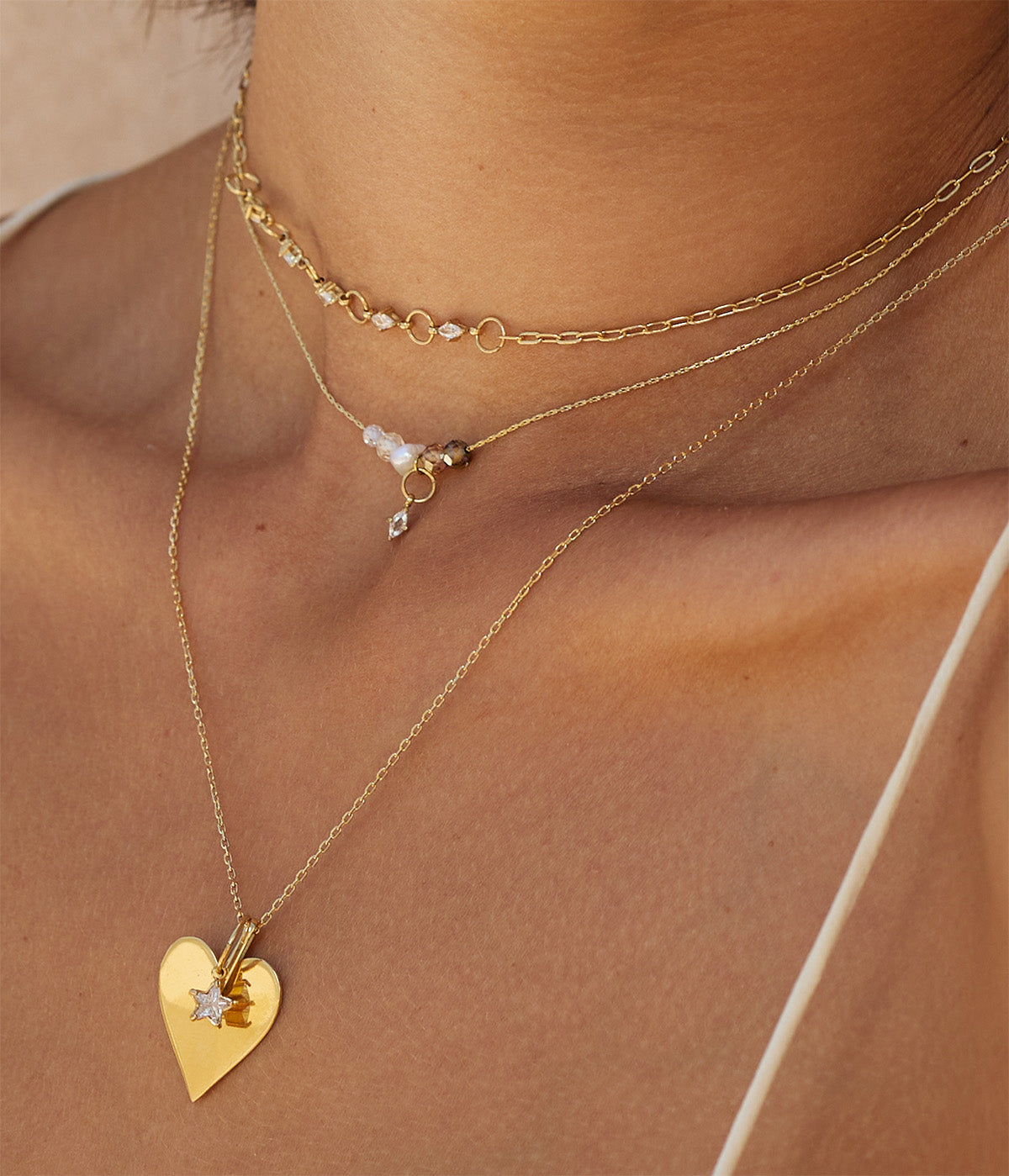 Collier Beya (Acier doré)