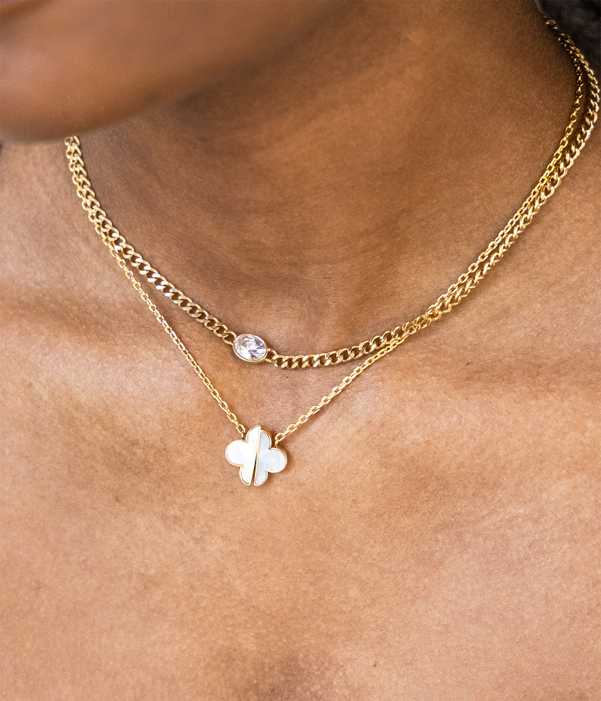 Collier Azzo (Acier doré)