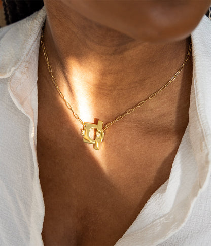Collier Gitsa (Acier doré)
