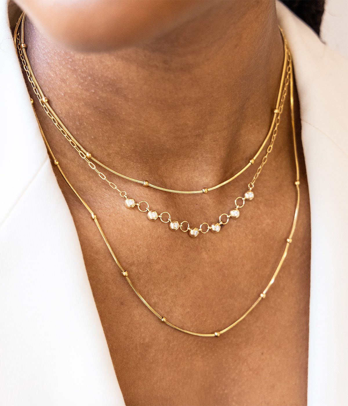 Collier Felice (Acier doré)