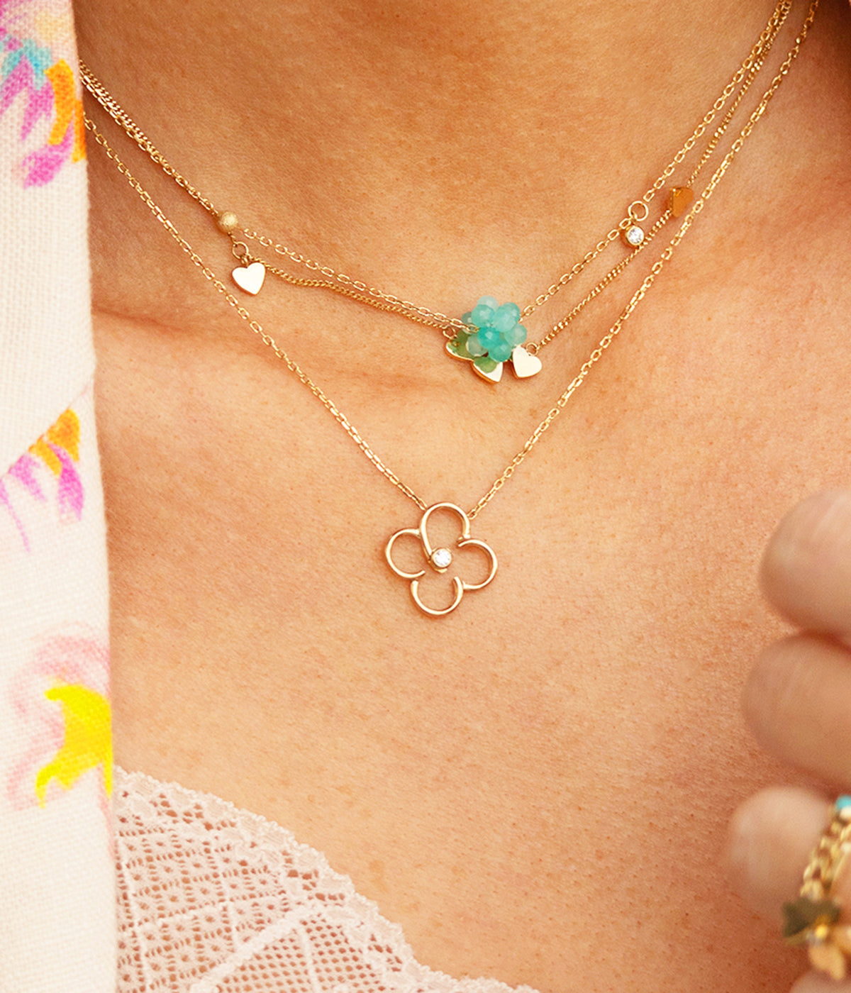 Collier Emilia (Acier doré)