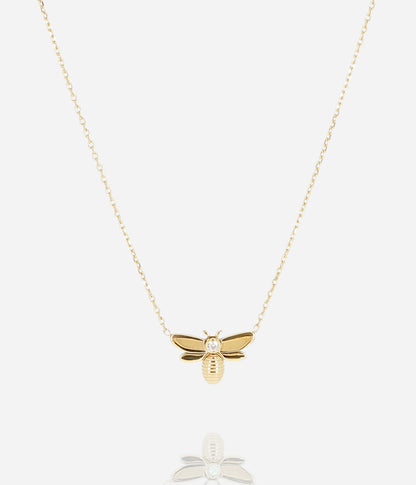 Collier Abeja (Acier doré)