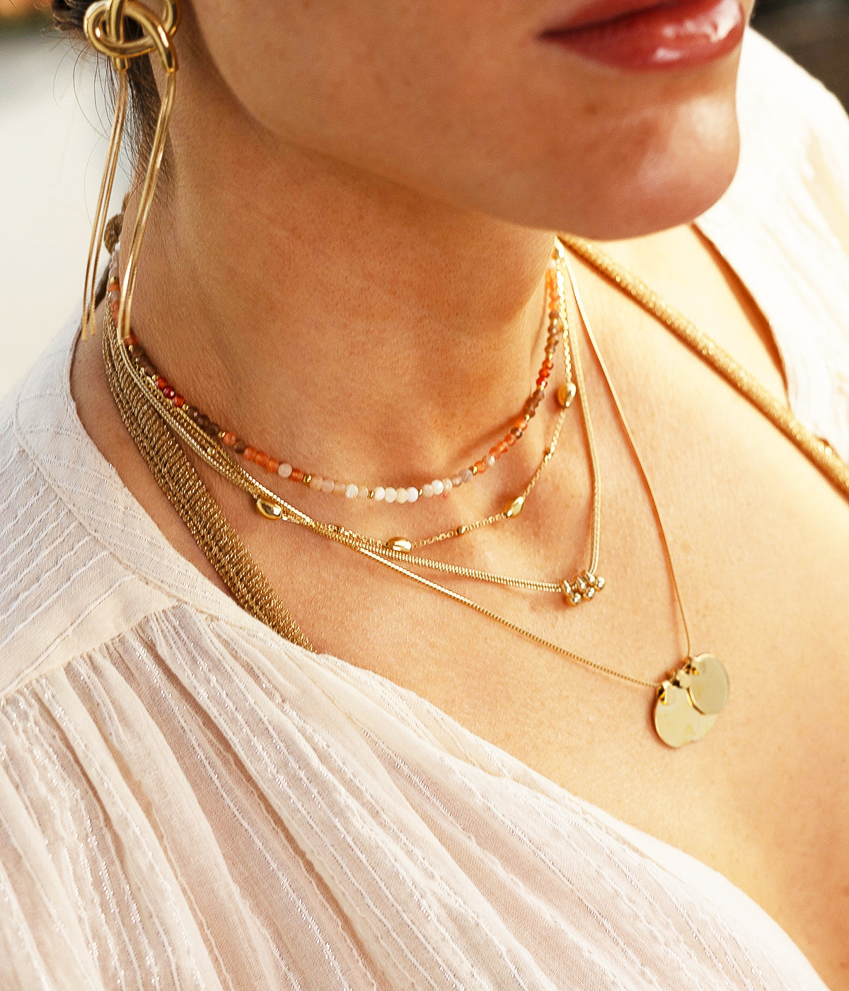 Collier Regolo (Acier doré)