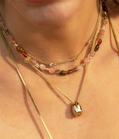 Collier Armel (Acier doré)