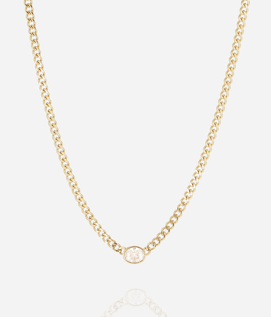 Collier Grazia (Acier doré)