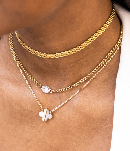 Collier Grazia (Acier doré)