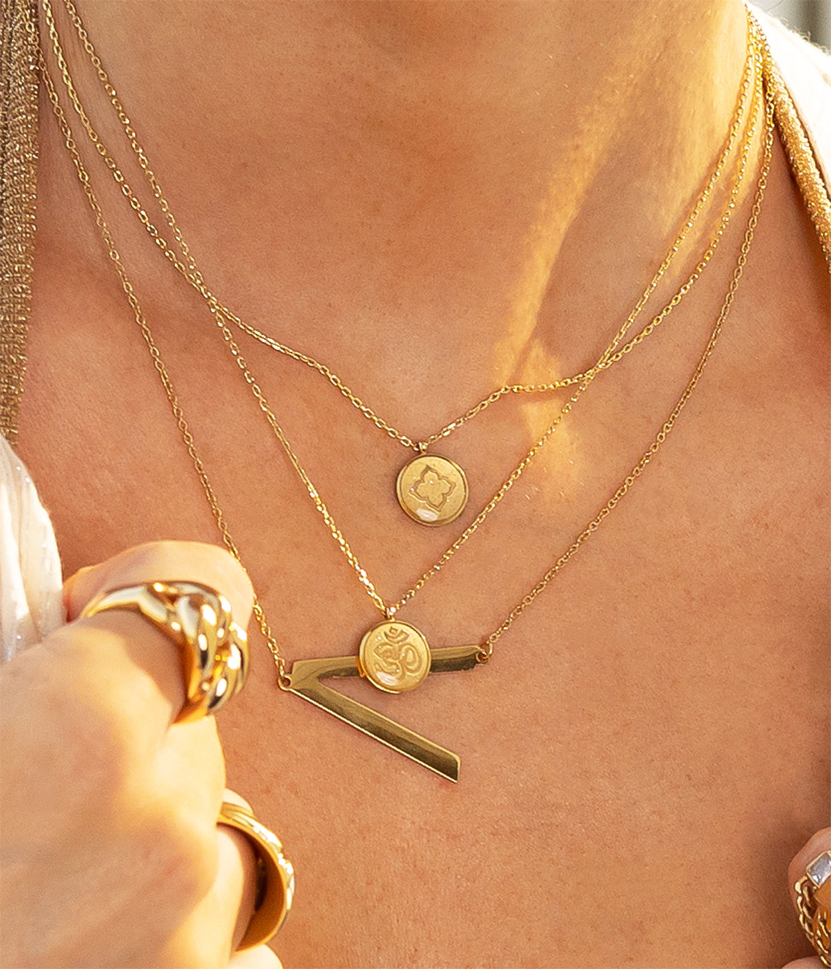 Collier Biagio (Acier doré)