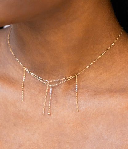 Collier Sesto (Acier doré)