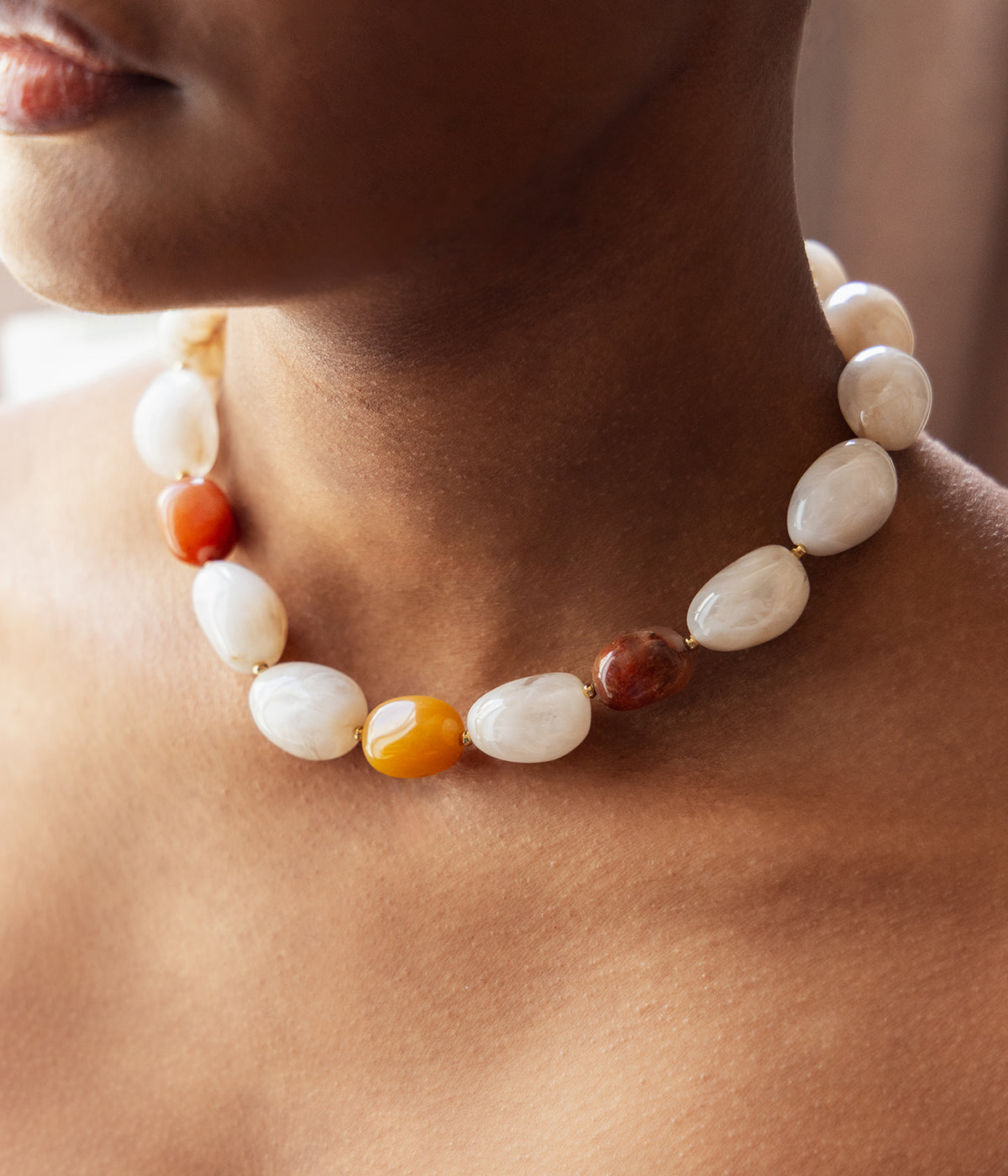 Collier Tatiana (Acier doré)