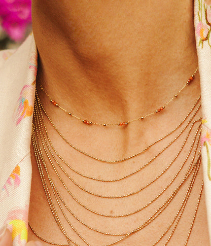 Collier Hostus (Acier doré)
