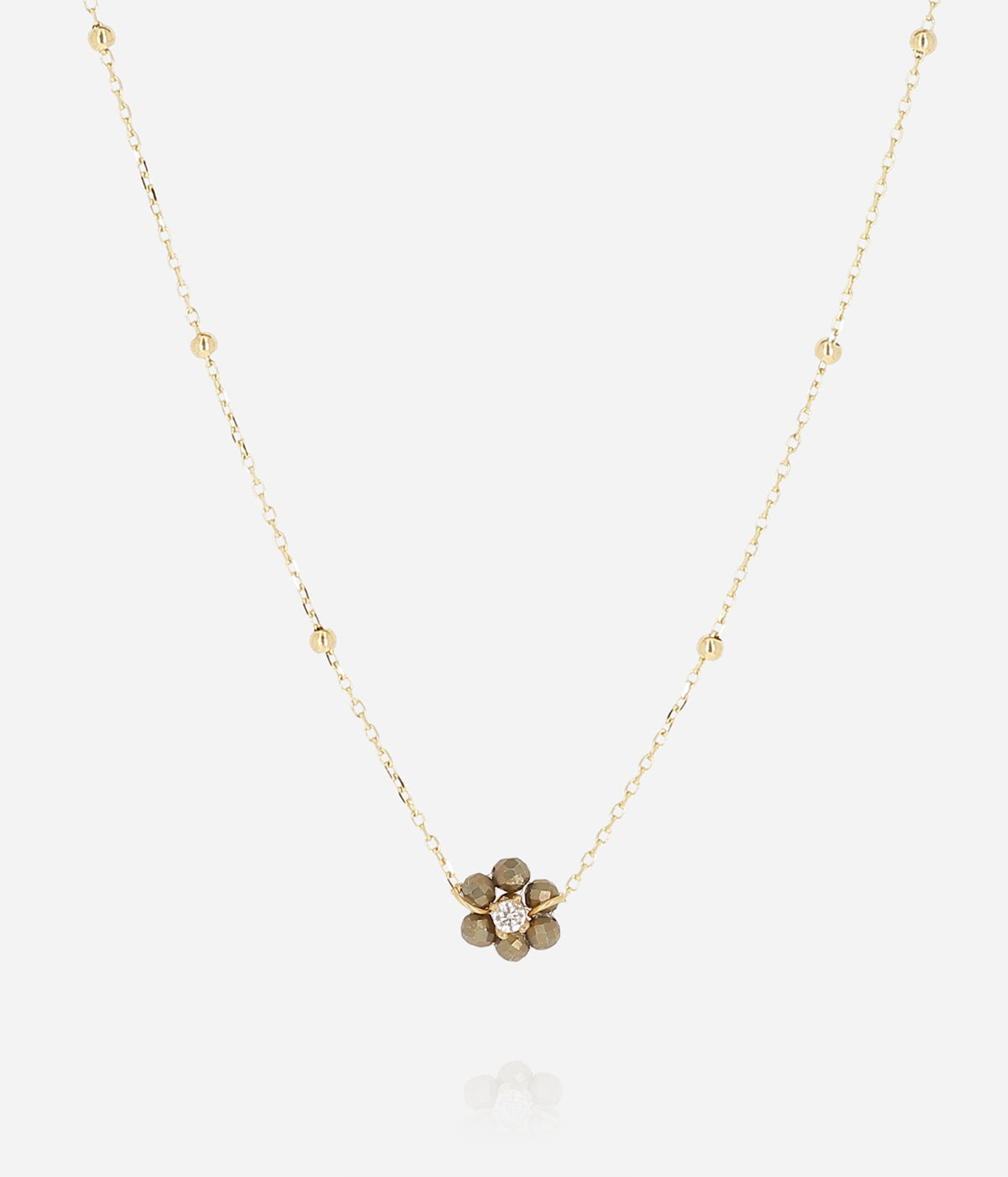 Collier Petalo (Acier doré)