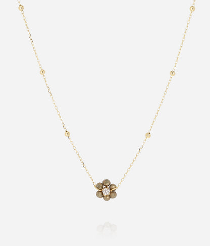 Collier Petalo (Acier doré)