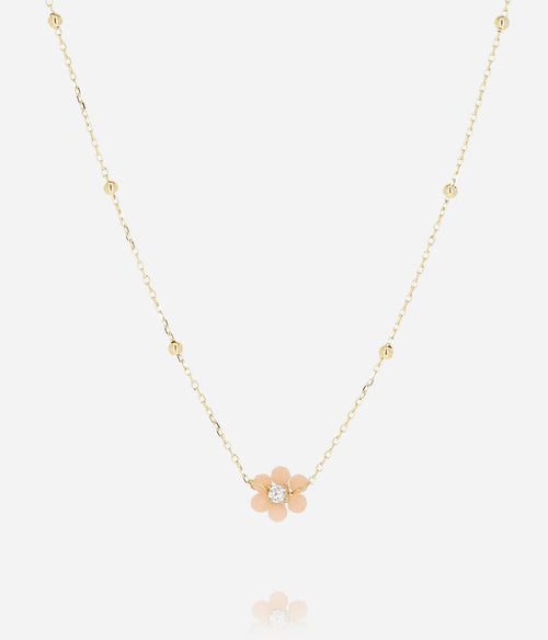 Collier Petalo (Acier doré)