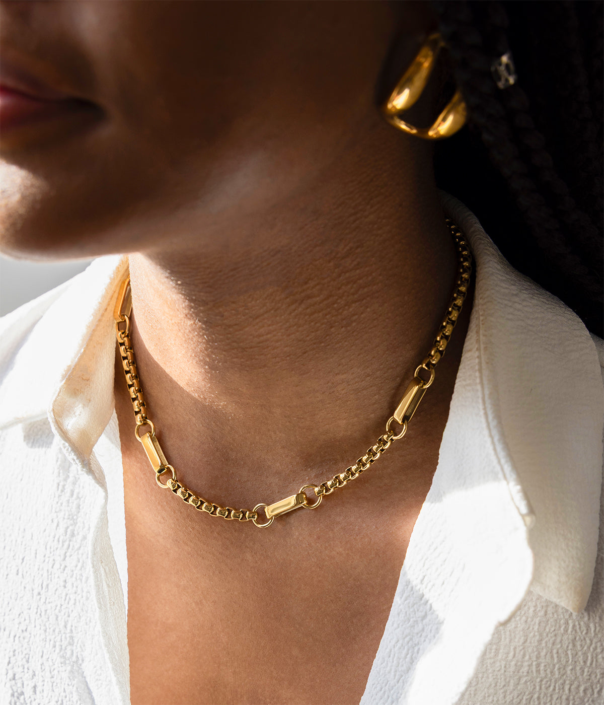 Collier Nobu (Acier doré)
