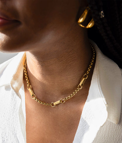 Collier Nobu (Acier doré)