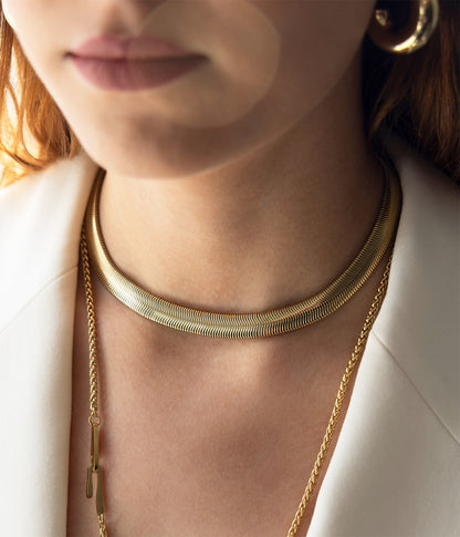 Collier Warren (Acier doré)