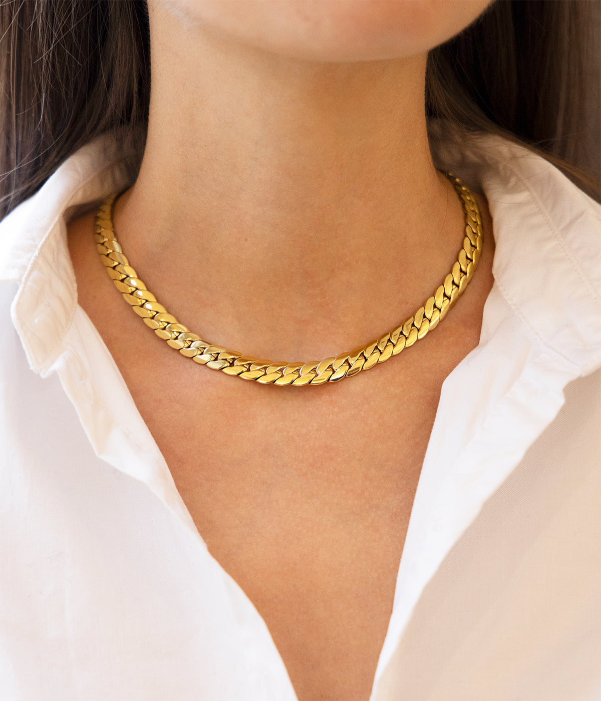 Collier Baldo (Acier doré)