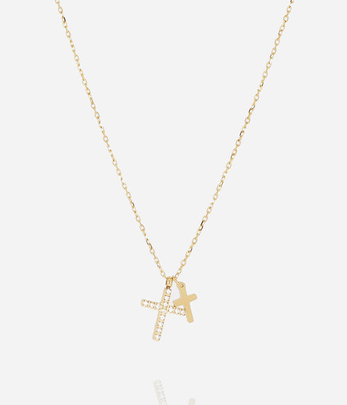 Collier Quarto (Acier doré)
