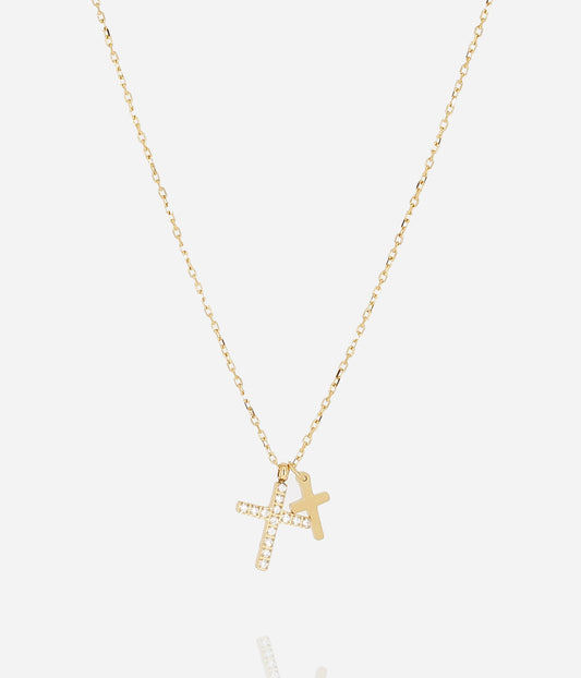 Collier Quarto (Acier doré)