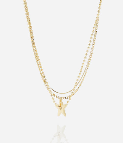 Collier Ibara (Acier doré)