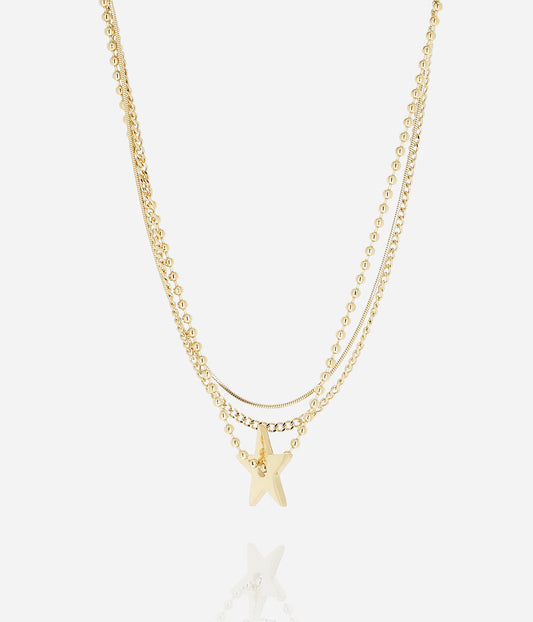 Collier Ibara (Acier doré)