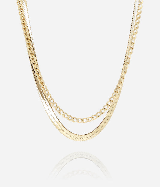 Collier Nokka (Acier doré)