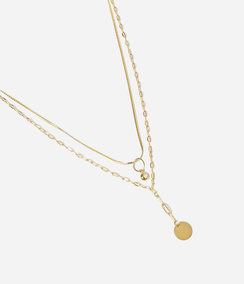 Collier Fretia (Acier doré)