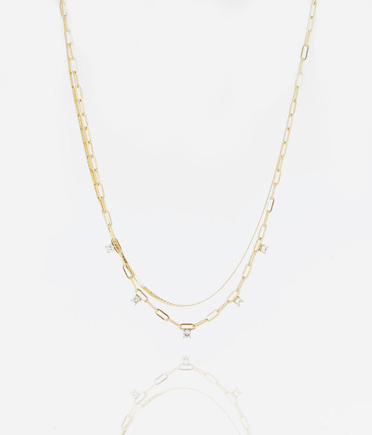 Collier Ouzo (Acier doré)