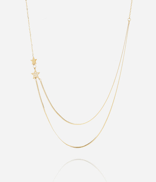 Collier Anaxes (Acier doré)