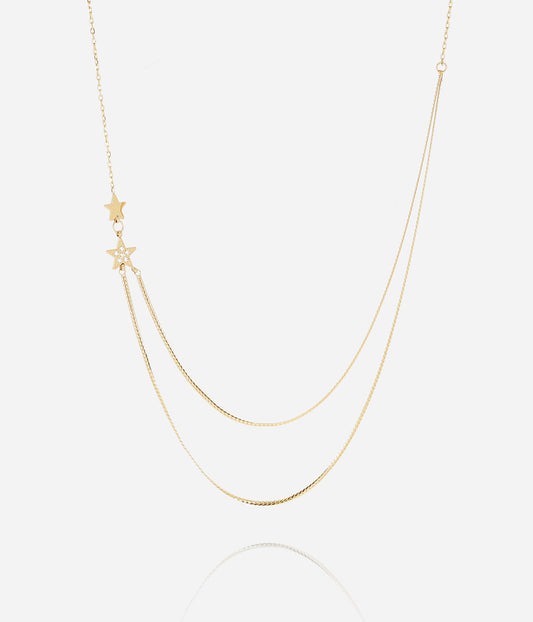 Collier Anaxes (Acier doré)