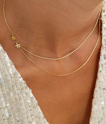 Collier Anaxes (Acier doré)