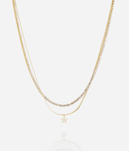 Collier Algara (Acier doré)