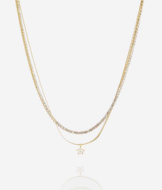 Collier Algara (Acier doré)