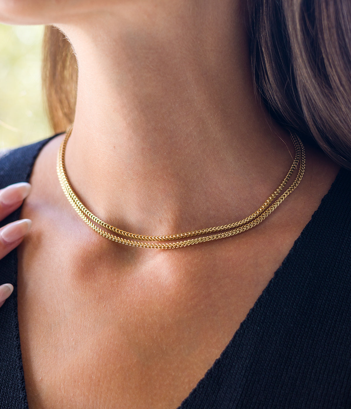 Collier Doble (Acier doré)