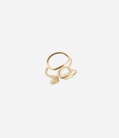 Bague Apola (Acier doré)