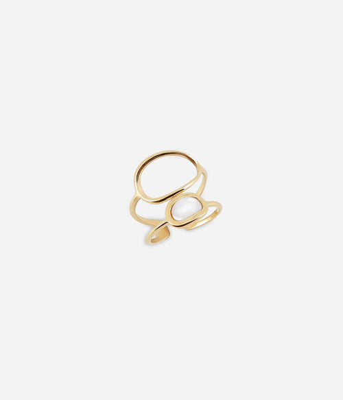 Bague Apola (Acier doré)