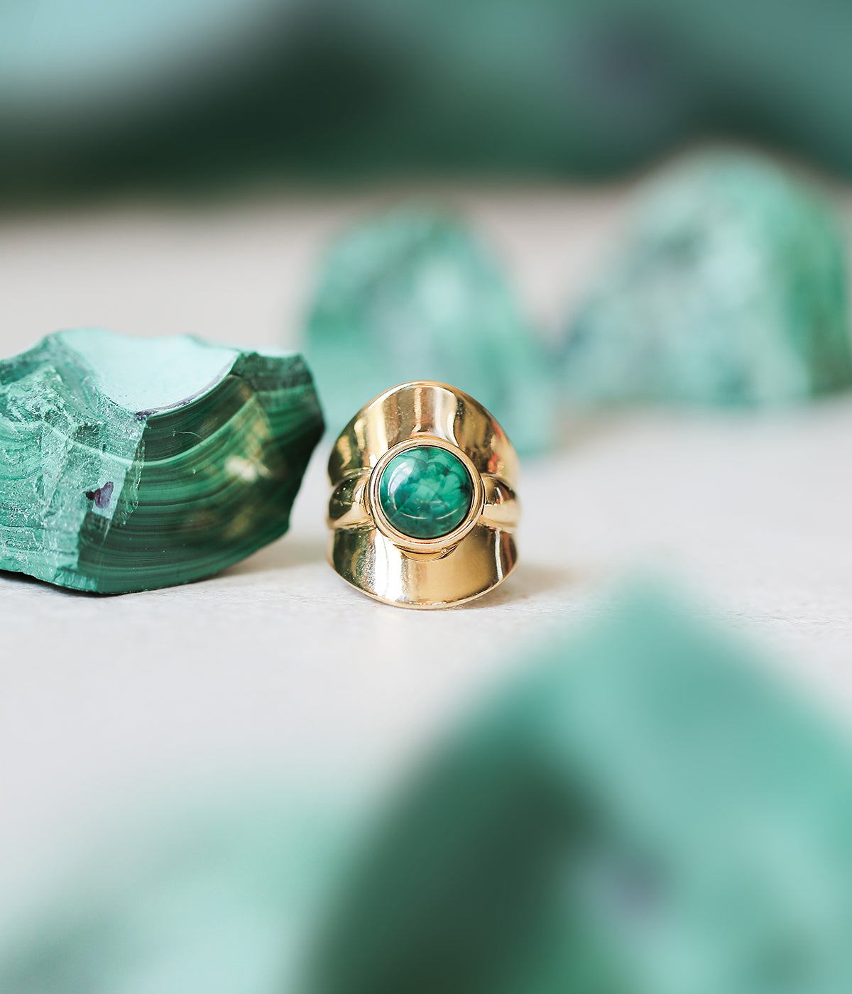 Bague Galdi (Acier doré)