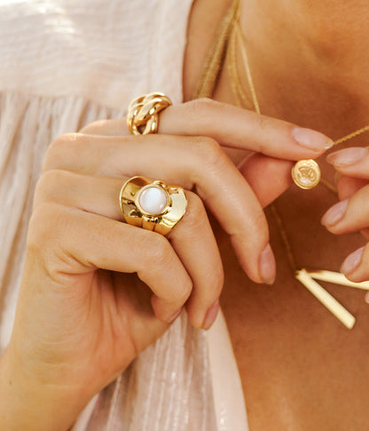 Bague Galdi (Acier doré)