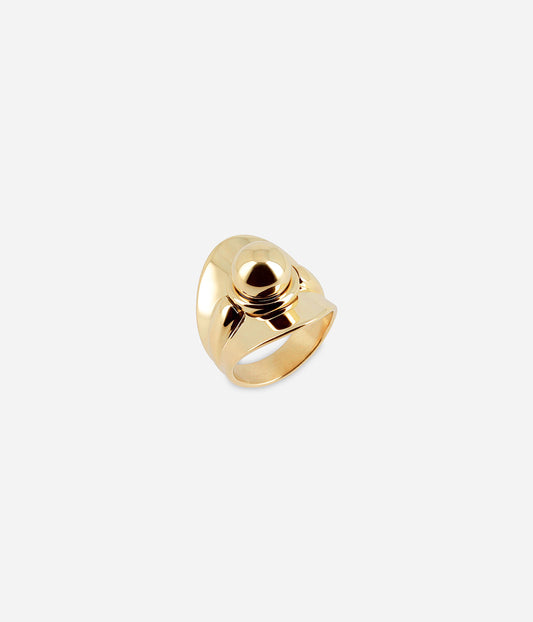 Bague Siro (Acier doré)