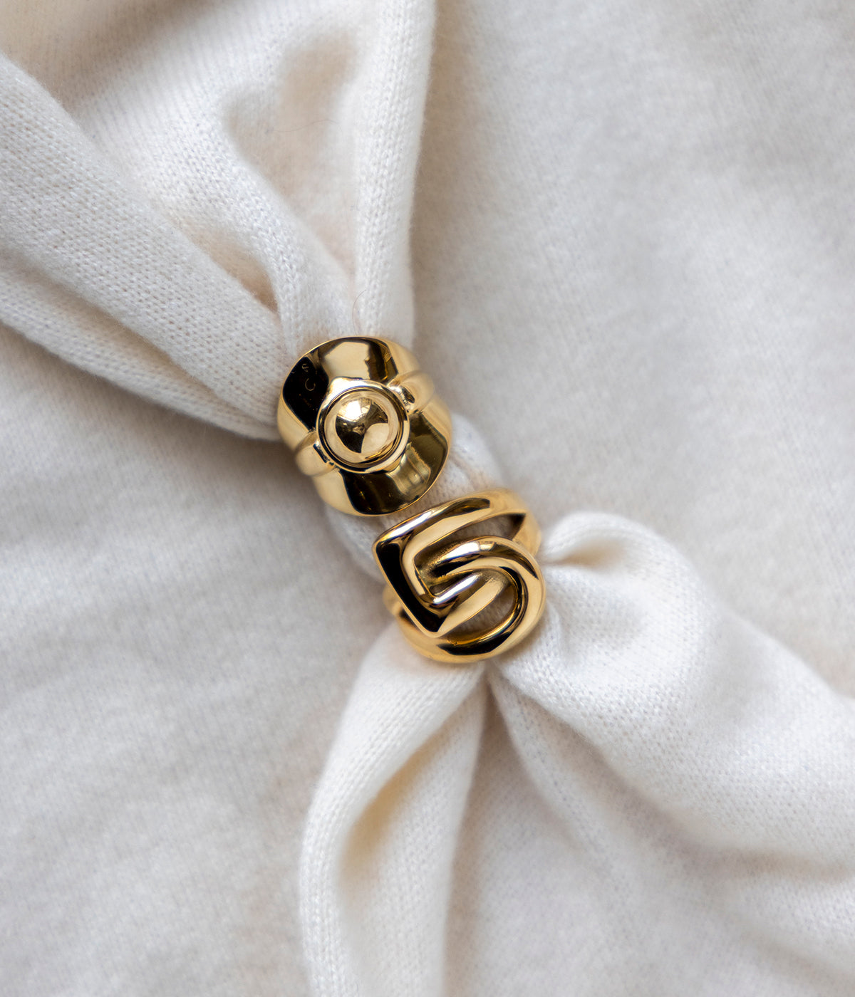 Bague Hella (Acier doré)