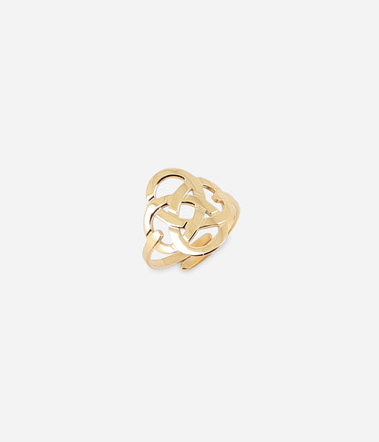 Bague Infini (Acier doré)