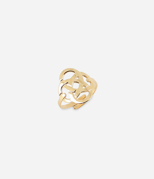 Bague Infini (Acier doré)