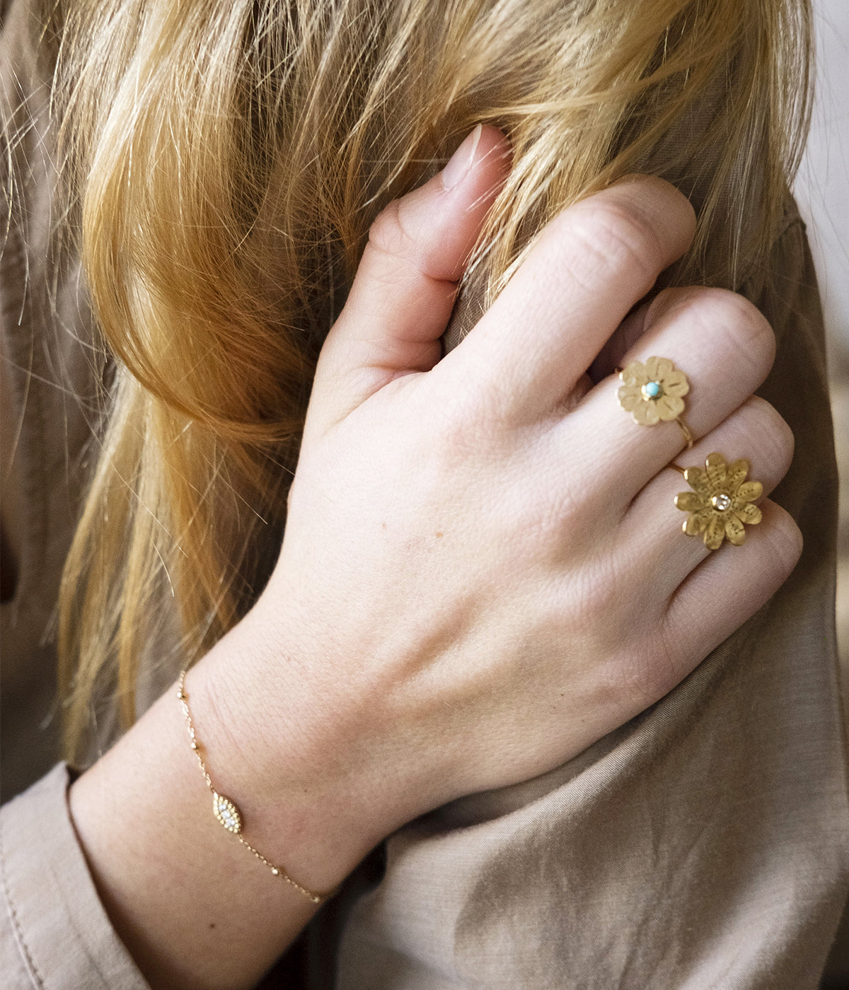 Bague Kika (Acier doré)