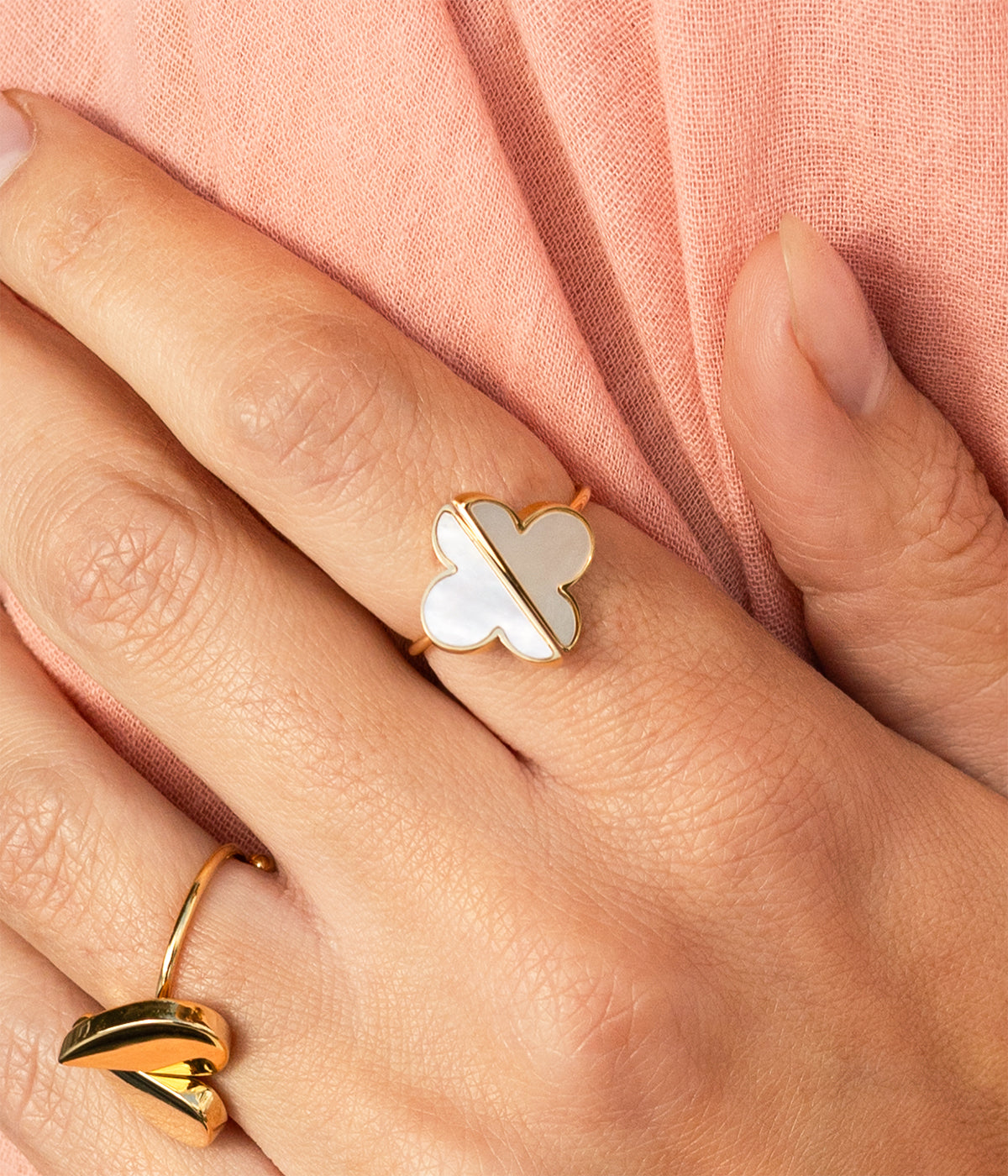 Bague Azzo (Acier doré)