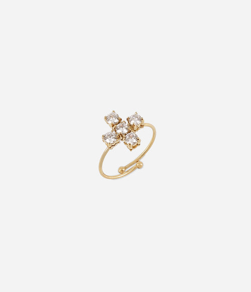 Bague Conti (Acier doré)