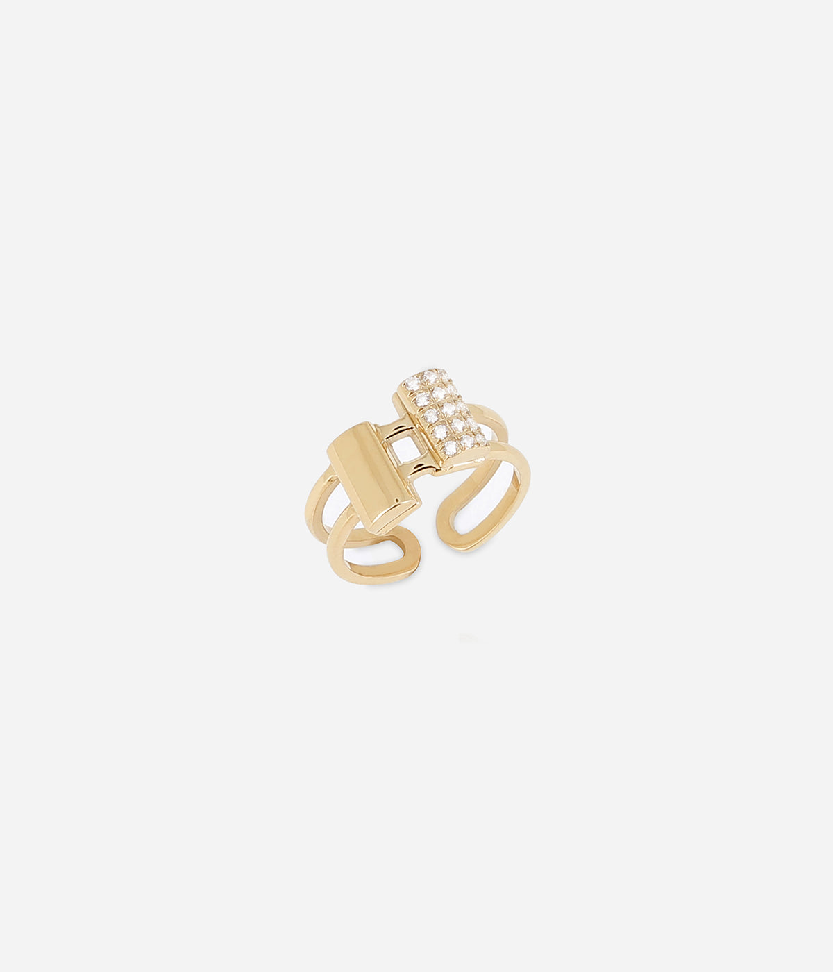 Bague Monarq (Acier doré)